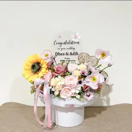 Bloom Box Akrilik Ucapan Wedding Gajahmungkur Semarang